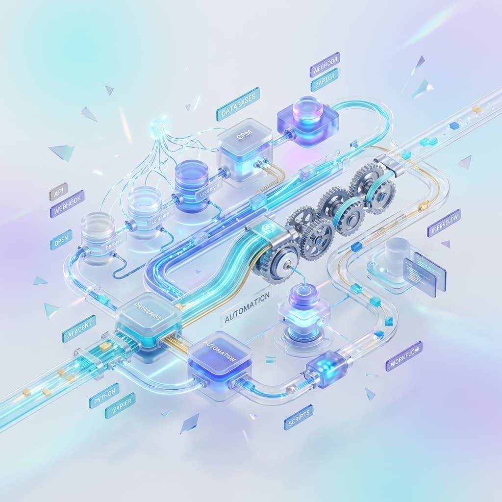 AI Automation & Pipeline Illustration Artwork